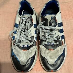Adidas Star Wars Gray and Navy Athletic Shoes